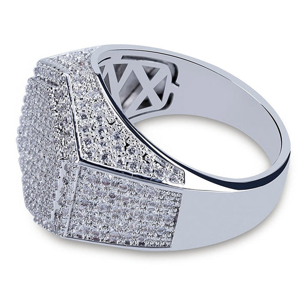 Micro Pave Silver Ring