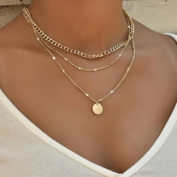 Fashionable Multi-Layer Necklace