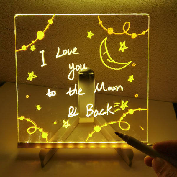 LED Acrylic Message Board Night Light